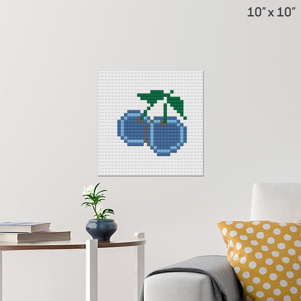 "Blueberry  " Brick Poster