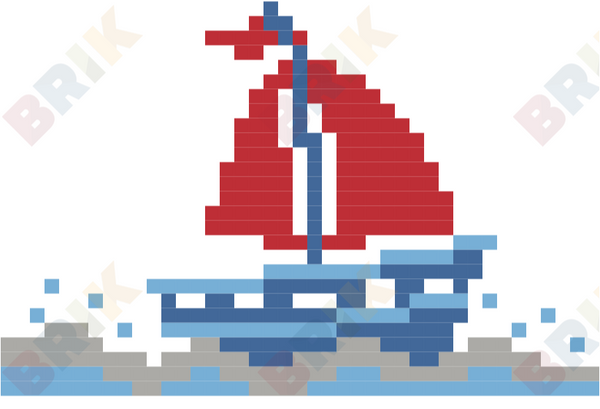 Boat Pixel Art