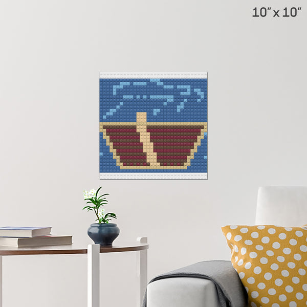 Boat Brick Poster