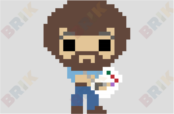 Bob Ross Pixel Art