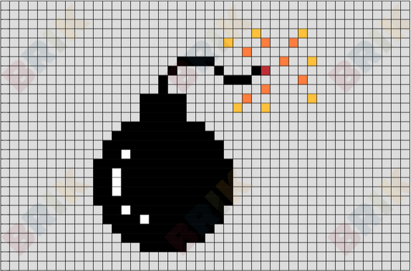 Bomb Pixel Art