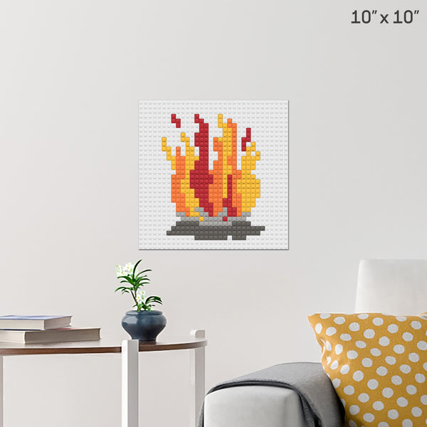 Bonfire Night Brick Poster