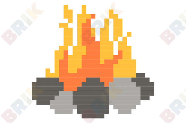 Bonfire Pixel Art