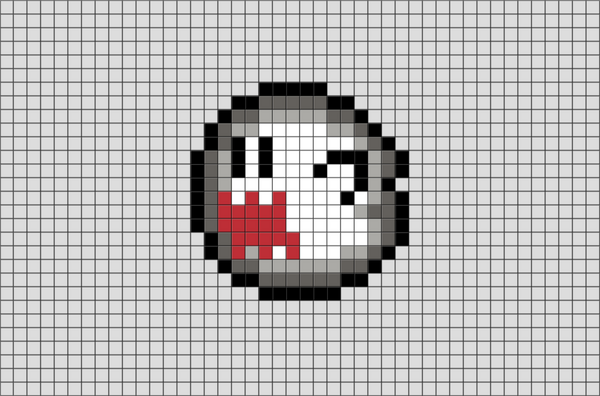 Boo Ghost Pixel Art