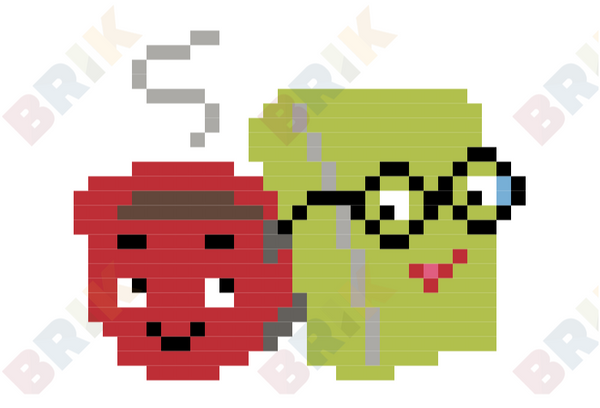Book Lover's Day Pixel Art