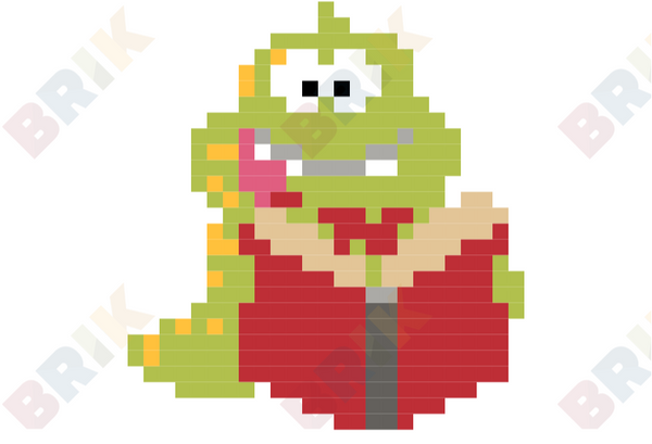 Bookworm Pixel Art