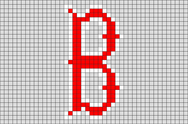 Boston Red Sox Cap Logo Pixel Art