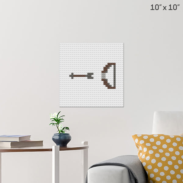 Bow and Arrow Brick Poster