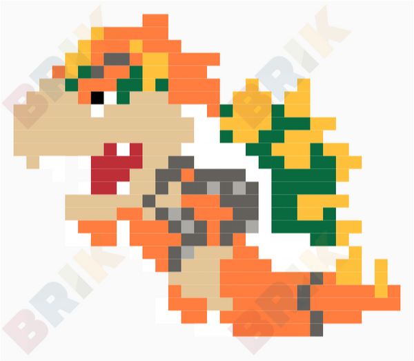 Bowser Pixel Art