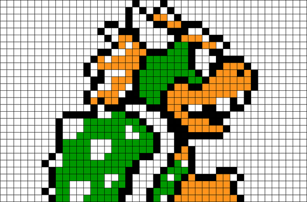 Bowser Pixel Art