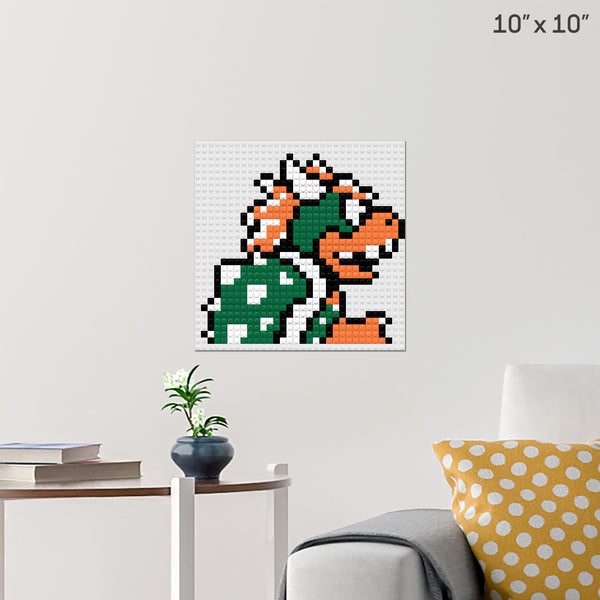 Bowser Brick Poster