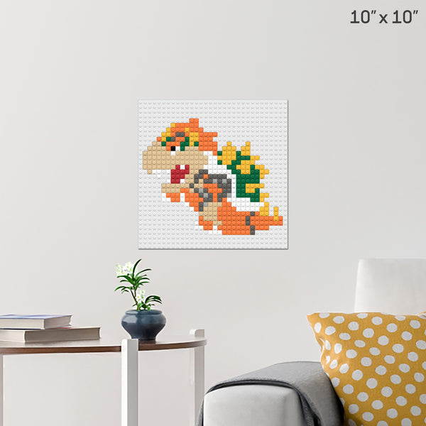 Bowser Brick Poster