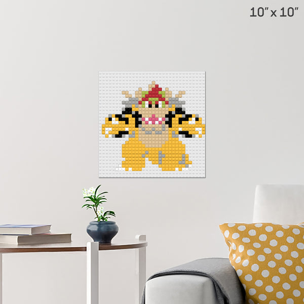 Bowser Brick Poster