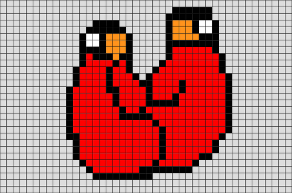 Boxing Gloves Pixel Art