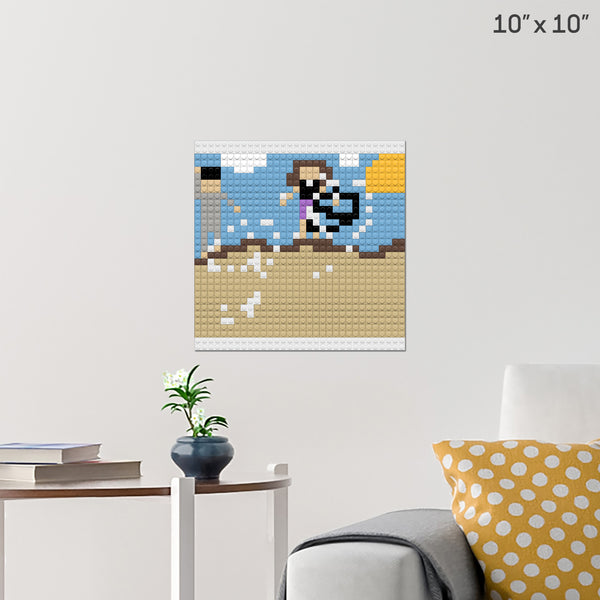 Boy over bord Brick Poster