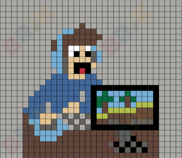 Boy playing game