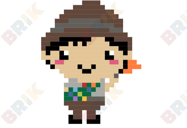 Boy Scout Day Pixel Art