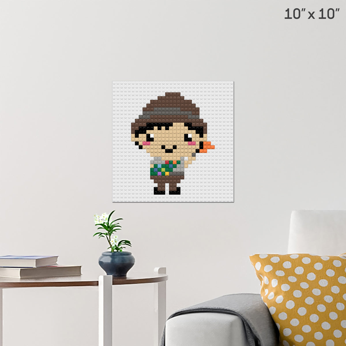 Boy Scout Day Pixel Art Wall Poster - Build Your Own with Bricks! - BRIK