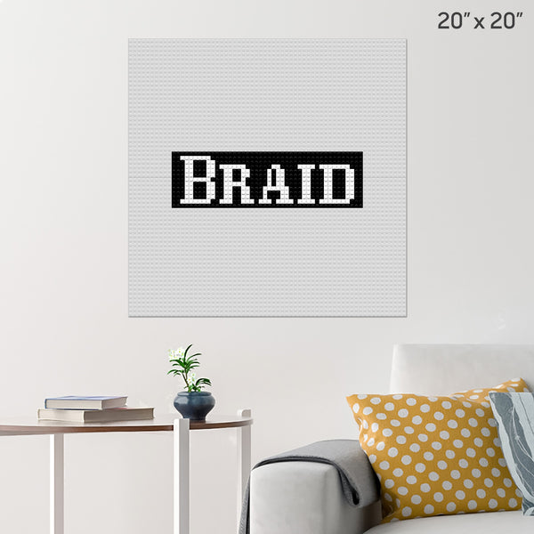 Braid Brick Poster