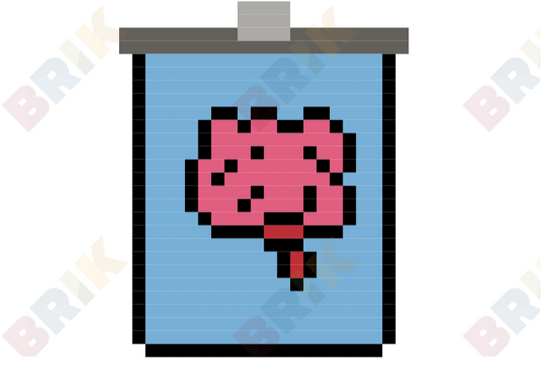 Brain Pixel Art