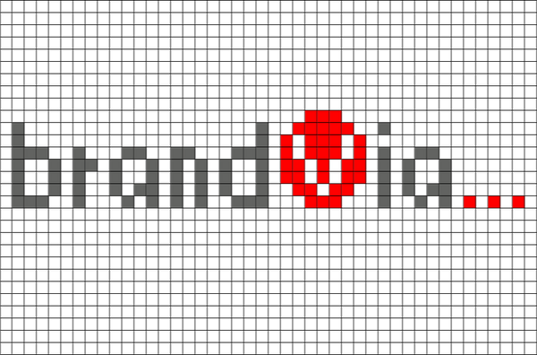 BrandVia Pixel Art Logo