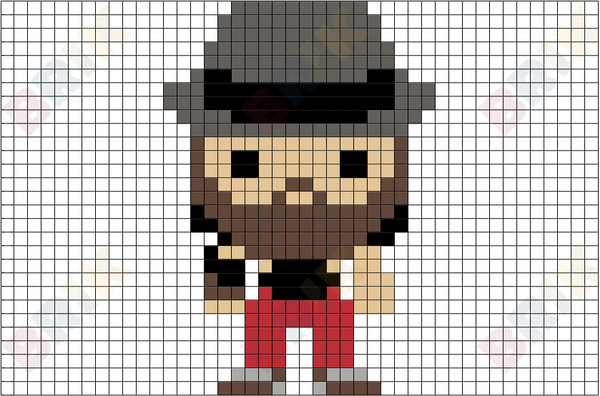Bray Wyatt Pixel Art