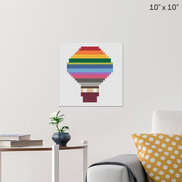 brik art box design balloon Brick Poster