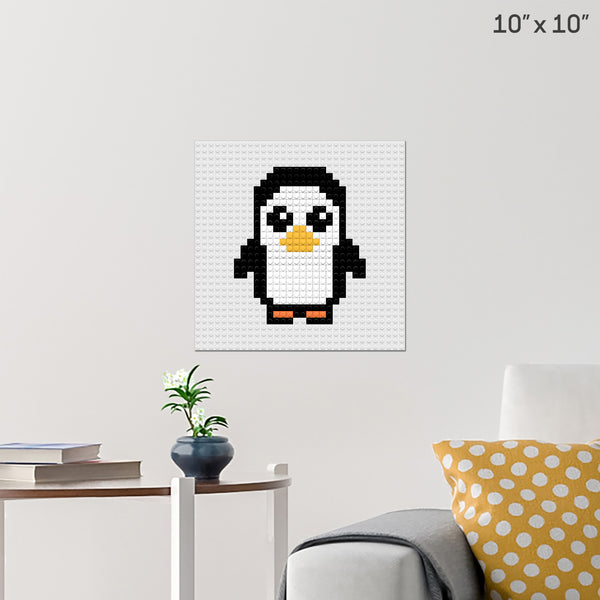 Brik Penguin Brick Poster