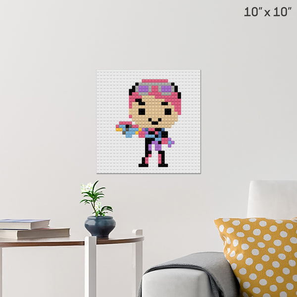 Brite Bomber Brick Poster
