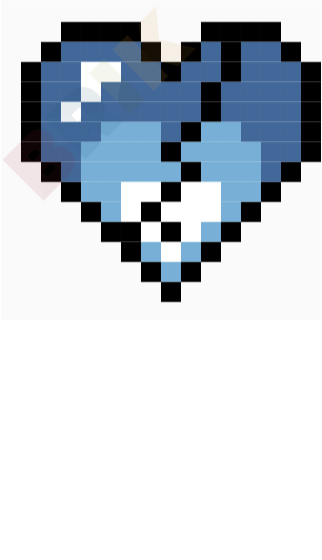 Broken Heart Pixel Art