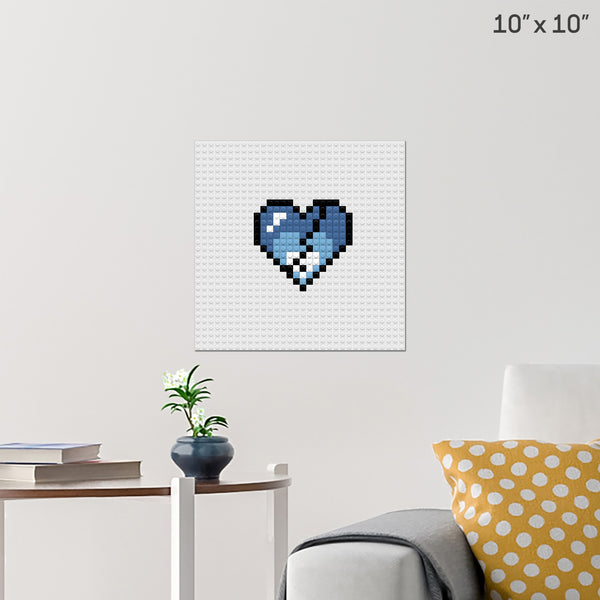 Broken Heart Brick Poster