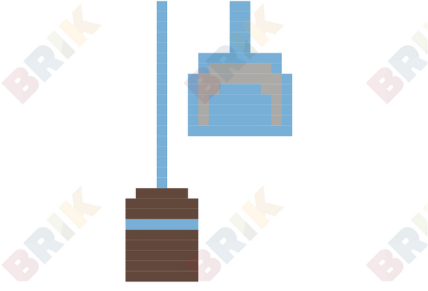 Broom and Dustpan Pixel Art