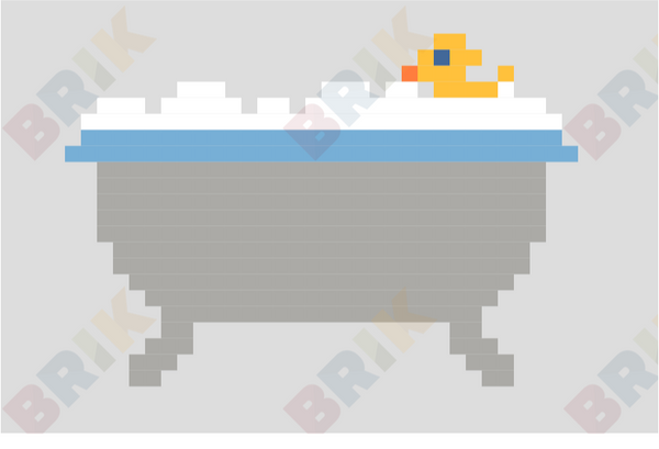 Bubble Bath Day Pixel Art
