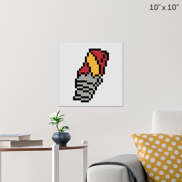 Bubble Gum Day Brick Poster