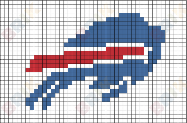 Buffalo Bills Pixel Art