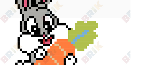 Bugs Bunny Pixel Art