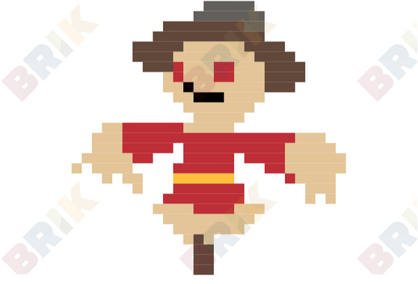 Build A Scarecrow Day Pixel Art