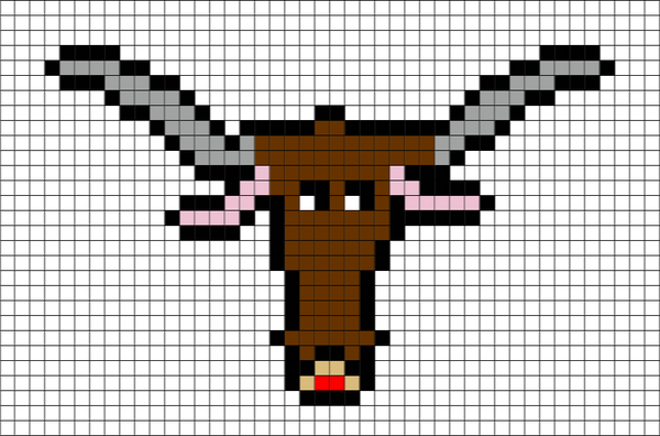 Bull Pixel Art
