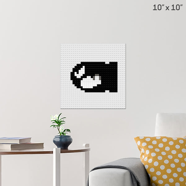 Bullet Bill Brick Poster