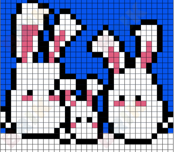 Bunnies Pixel Art
