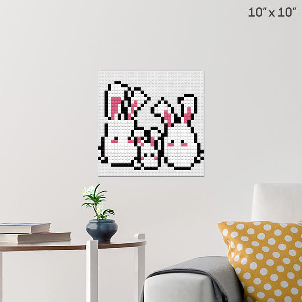Bunnies Brick Poster