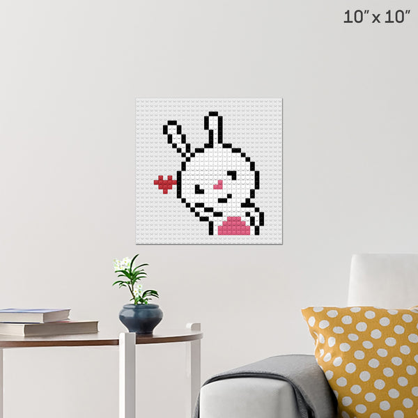 Bunny Brick Poster