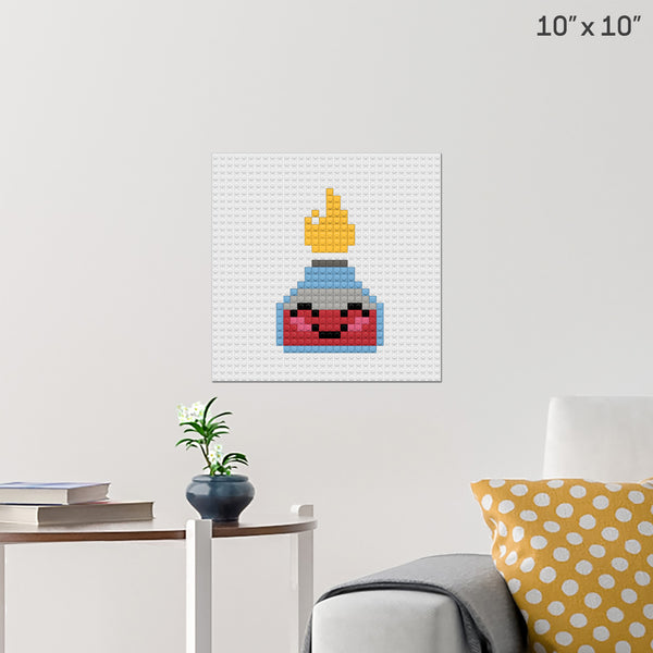Bunsen Burner Day Brick Poster