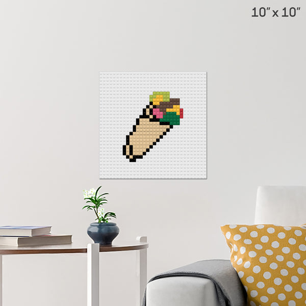 Burrito Brick Poster