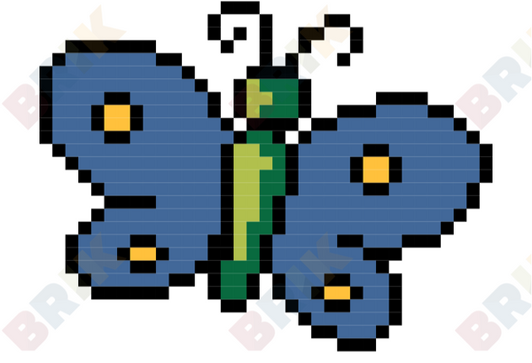 Butterfly Pixel Art