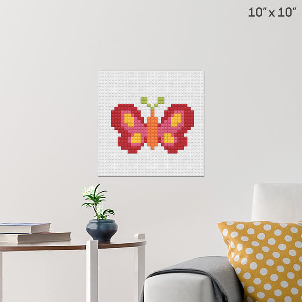 Butterfly Brick Poster