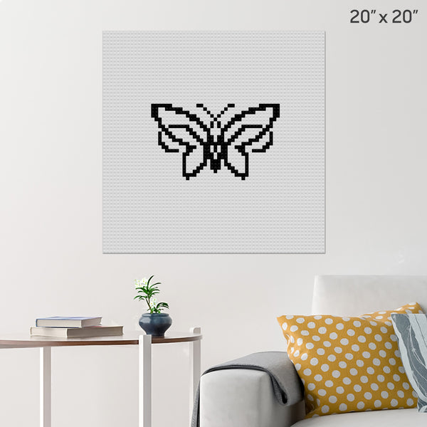 Butterfly Brick Poster