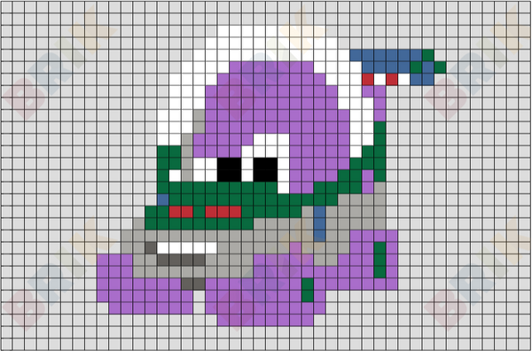 Buzz Light Car Pixel Art