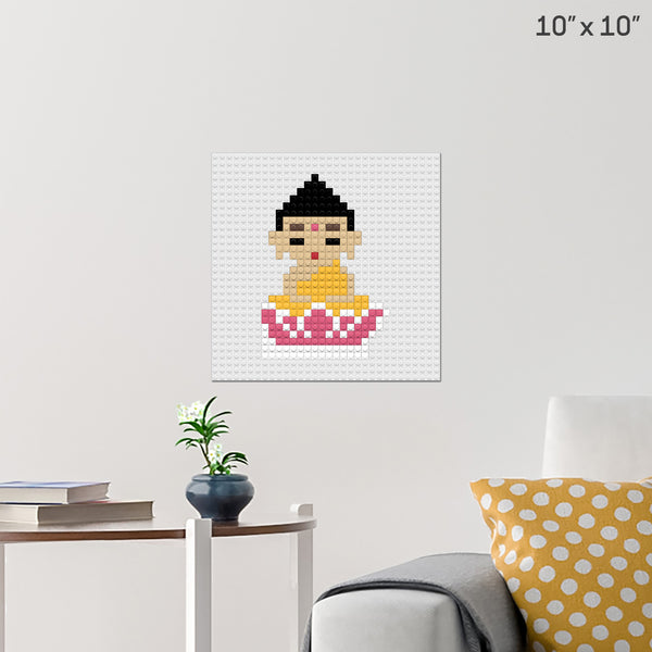bwcss   佛像 Brick Poster