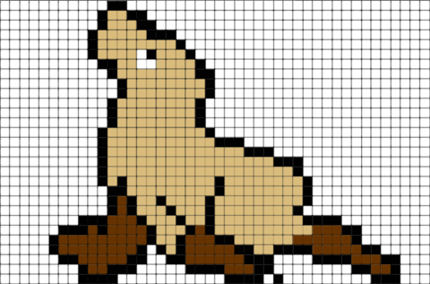 Seal Pixel Art